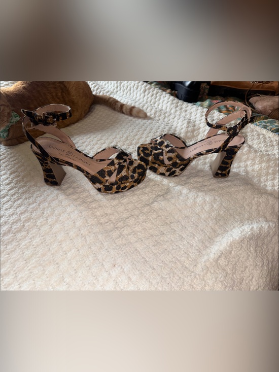 Chinese Laundry Shoes - Chinese Laundry Leopard-Print Block Heel Sandals in Brown and Black
